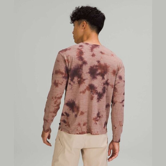 New! Lululemon Men's Lab Wool-Blend Tie Dye Long Sleeve Shirt XL 41414 - Picture 4 of 10